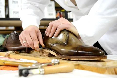 Handmade shoes Foto stock