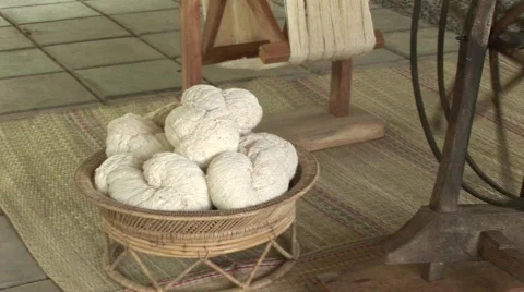 Handmade silk Vídeo Stock 582620