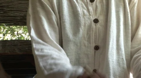 Handmade silk Stock Footage 582649