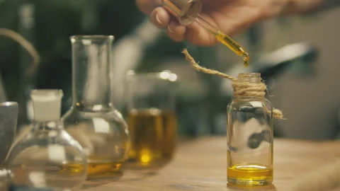 Handmade. Soap and oil. Stock Footage 242757201