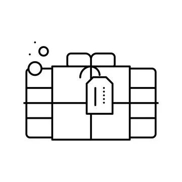 Handmade soap line icon vector isolated illustration イラスト素材