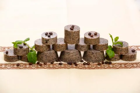 Handmade soap stack Stock Photos