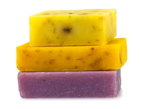 Handmade soap stack Stock Photos