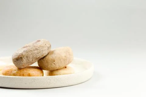 Handmade solid soap bars of different shape Stock Photos