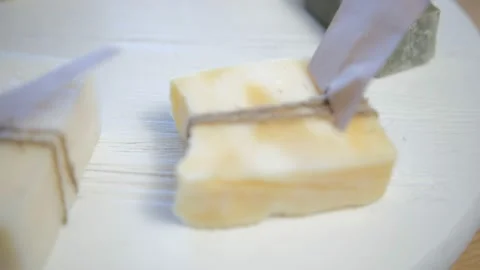Handmade Spa Soap. Organic soap making. Spin in a circle. Selective soft focus. Stock Footage 148604293