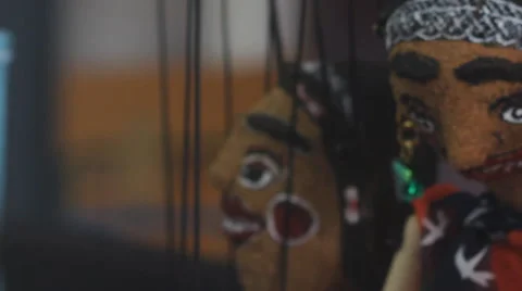 Handmade string Puppet Stock Footage 41297407