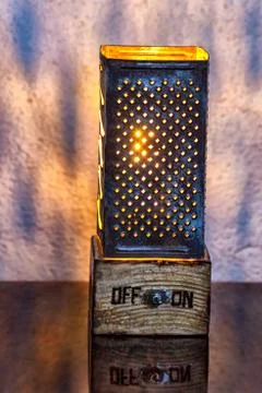 Handmade table lamp Stock Photos