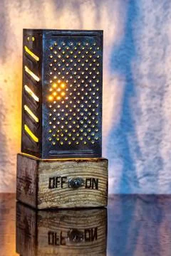 Handmade table lamp Stock Photos