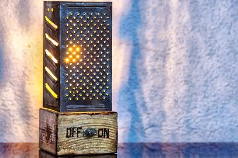 Handmade table lamp Stock Photos