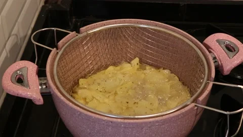 Handmade Thyme Potato Chips Stock Footage 148684254