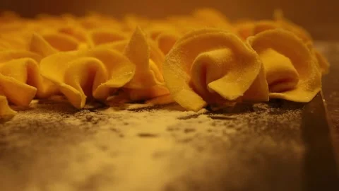 Handmade tortellini Stock Footage 306290614