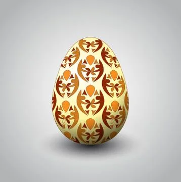 Handmade unity decorated easter egg vector illustration Illustrazione stock