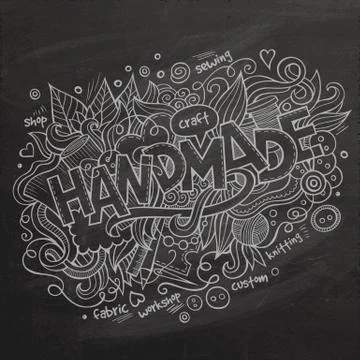 Handmade Vector hand lettering 스톡 일러스트