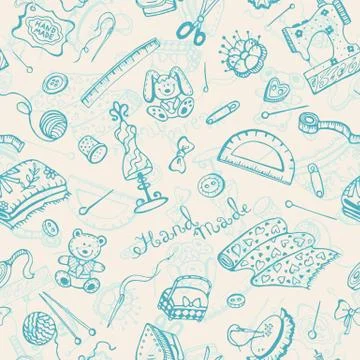 Handmade vector pattern Stock Illustration