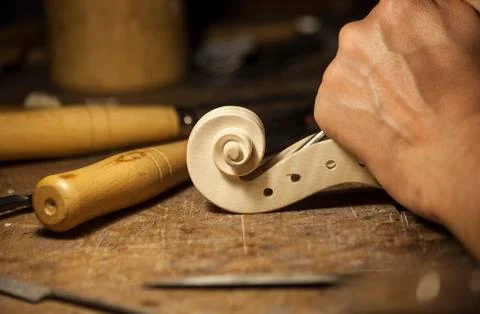 Handmade Violin Stock Photos