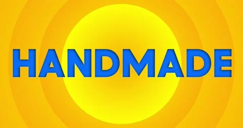 Handmade word in full screen summer sun Stock Footage 217874994