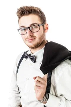 Handome classic guy Stock Photos