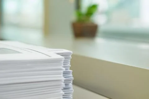 Handout at office Stock Photos