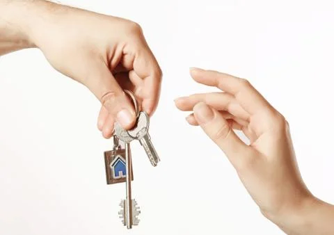 Handover the keys Stock Photos