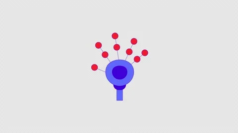 Handprint biometrics 2D object animation Stock Footage 300469507