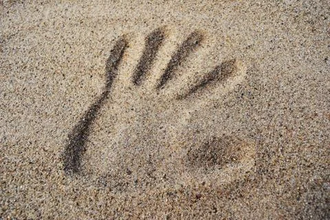 Handprint, hands on start-up. Stock Photos