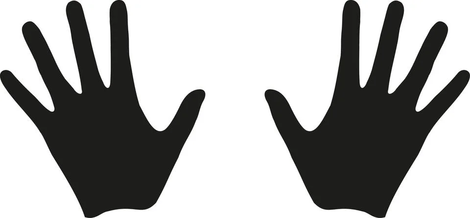 Handprints icon Stock Illustration
