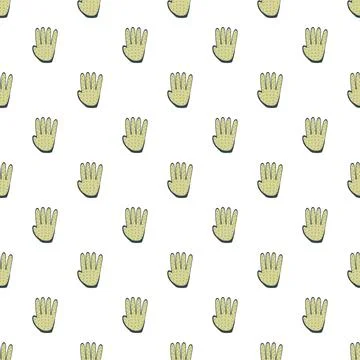 Handprints seamless pattern illustration design background Stockillustratie