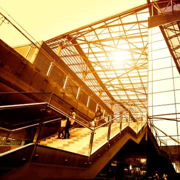 Handrail elevator Foto stock