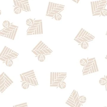 Handrail repair glyph seamless pattern Stock Illustration