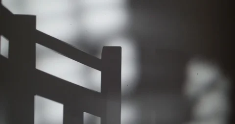 Handrail with shade at night Stock Footage 119421285
