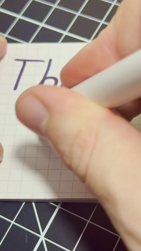 Handrwitten thanks Note Stock Footage 335825493