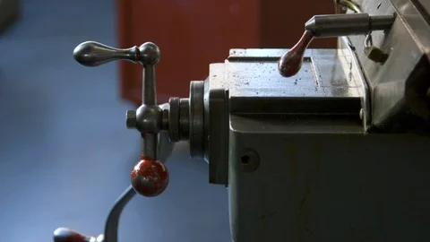 Hands adjusting machine in factory Video stock 93672668