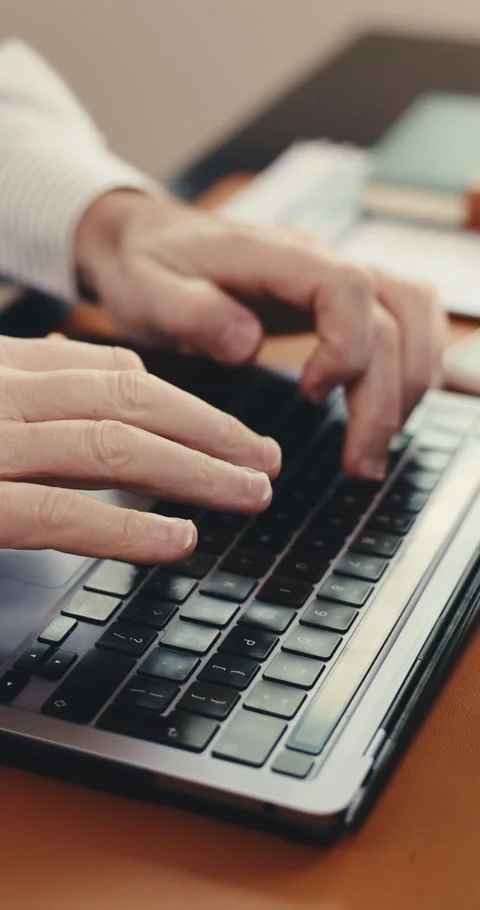 Hands, administrator or typing with laptop in office for schedule planning Stock Footage 342314838