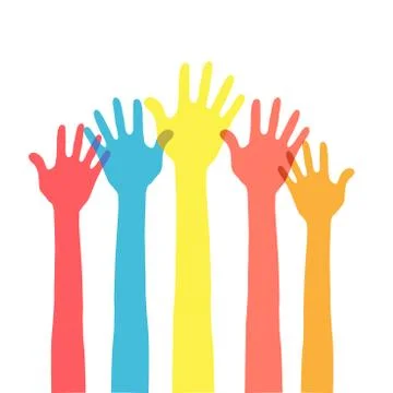 Hands in the air Stock-Illustration