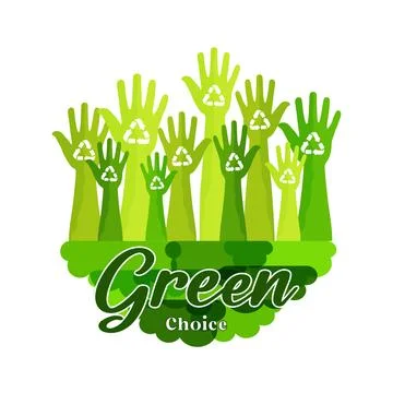 Hands in the air together Stock-Illustration