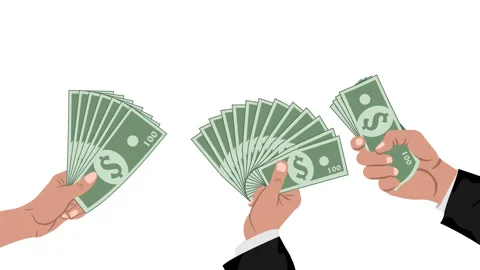 Hands and dollars. Stock Footage 329815917