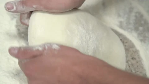 Hands and dough Stock Footage 132557844