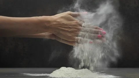 Hands and flour Stock Footage 149176621