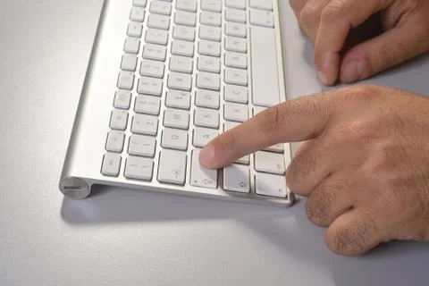 Hands and keyboard Stock Photos