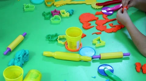Hands and play goudh Stock Footage 68177529