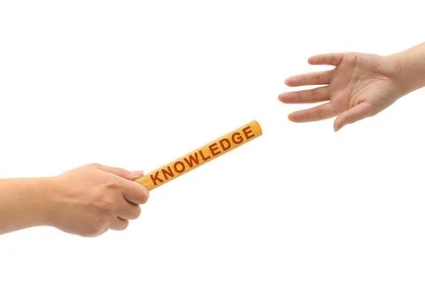 Hands and relay race Knowledge 스톡 사진