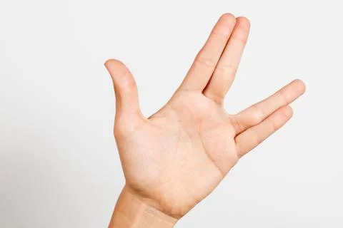 Hands and sings Stock Photos