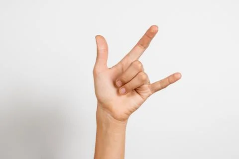 Hands and sings Stock Photos