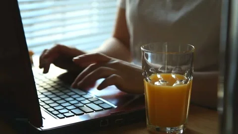 Hands andcomputer Stock Footage 98601296