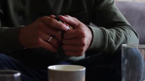 Hands are tangled 1 Stock Footage 77840506