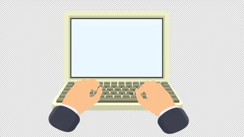 Hands are typing on a computer keyboard. Employment at the computer. Stock Footage 318213077