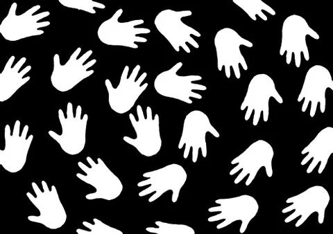 Hands Background Design Stock Illustration