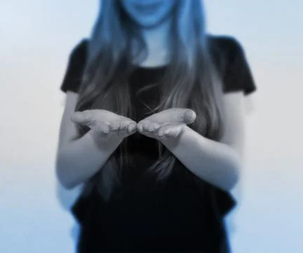 On hands background Stock Photos