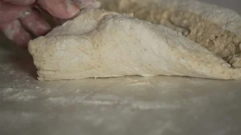 Hands of baker kneading dough Cooking bread. food concept background pastry.. Stock Footage 272467247
