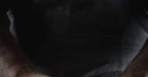 The hands of a baker. Shake your hands of flour Stock Footage 75316525